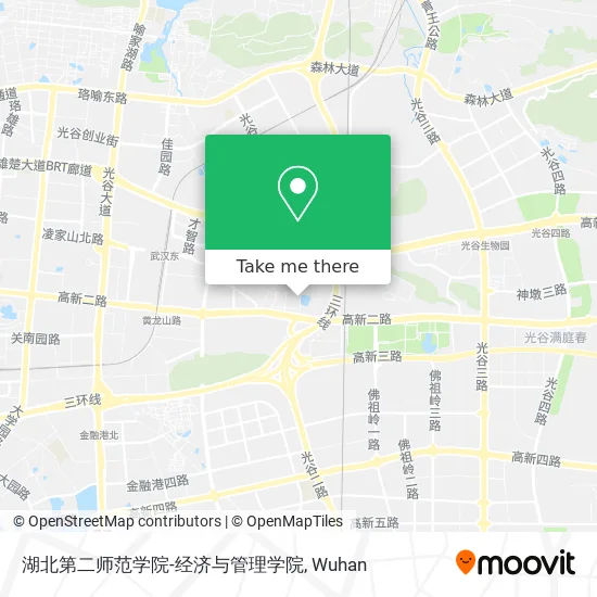 湖北第二师范学院-经济与管理学院 map