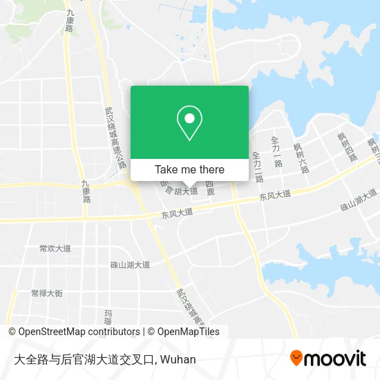 大全路与后官湖大道交叉口 map