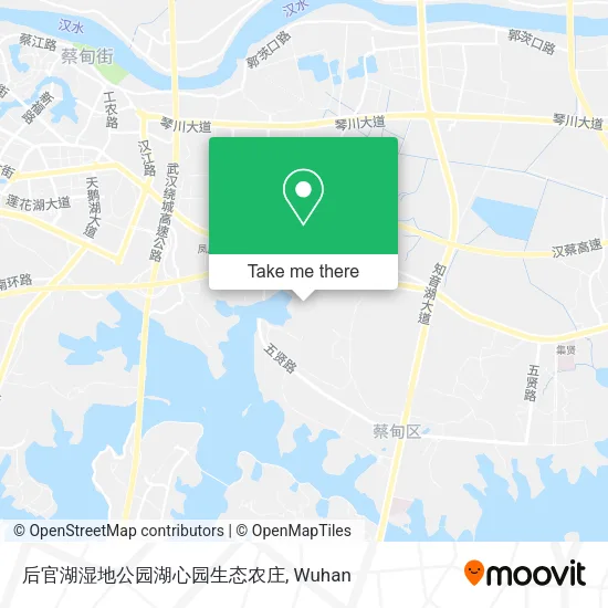 后官湖湿地公园湖心园生态农庄 map
