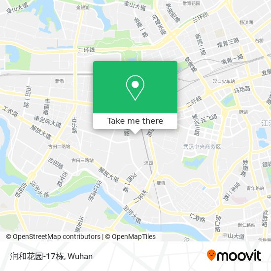 润和花园-17栋 map