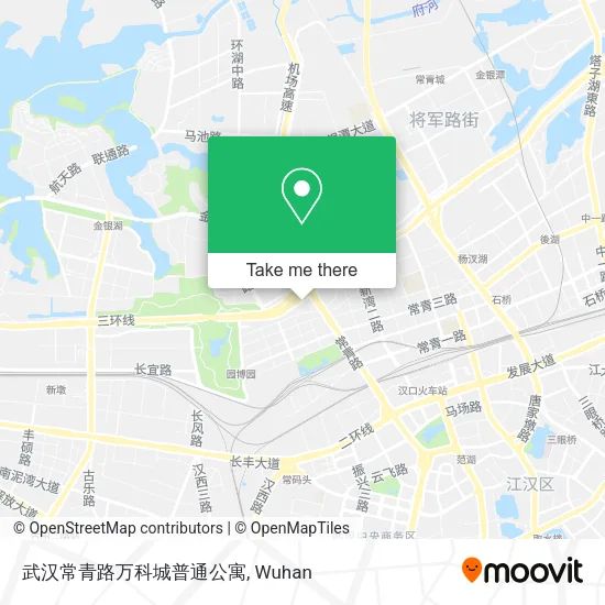 武汉常青路万科城普通公寓 map