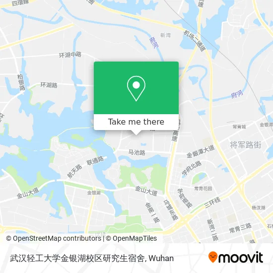 武汉轻工大学金银湖校区研究生宿舍 map