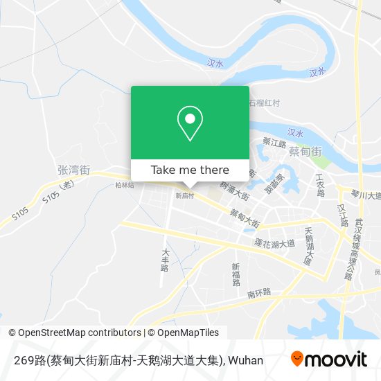269路(蔡甸大街新庙村-天鹅湖大道大集) map