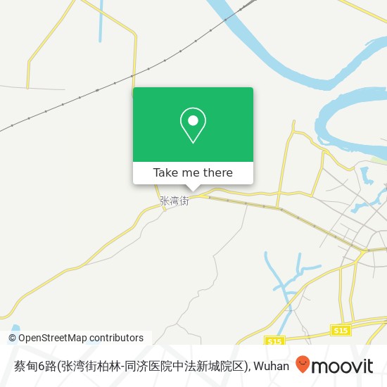 蔡甸6路(张湾街柏林-同济医院中法新城院区) map