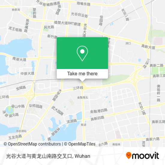 光谷大道与黄龙山南路交叉口 map