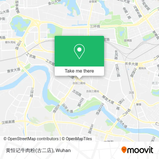 黄恒记牛肉粉(古二店) map