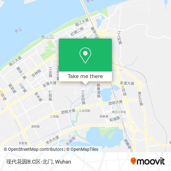 现代花园B.C区-北门 map