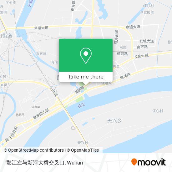 鄂江左与新河大桥交叉口 map