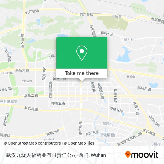 武汉九珑人福药业有限责任公司-西门 map