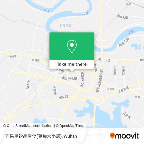 芒果屋饮品零食(蔡甸六小店) map