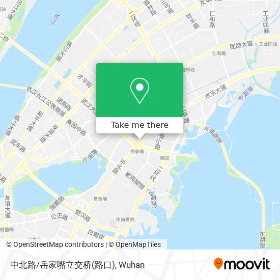 中北路/岳家嘴立交桥(路口) map