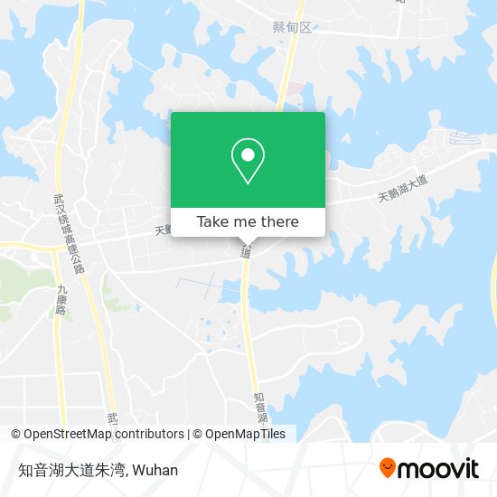 知音湖大道朱湾 map