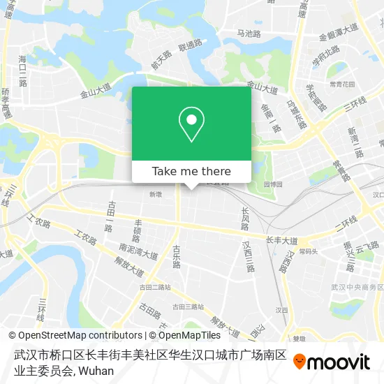 武汉市桥口区长丰街丰美社区华生汉口城市广场南区业主委员会 map