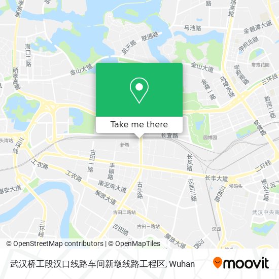 武汉桥工段汉口线路车间新墩线路工程区 map