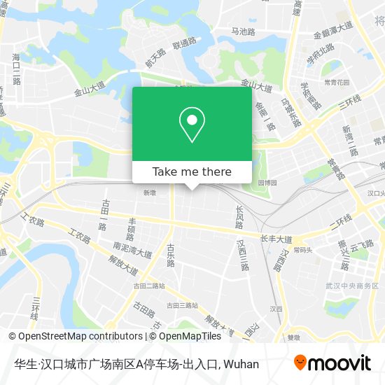 华生·汉口城市广场南区A停车场-出入口 map