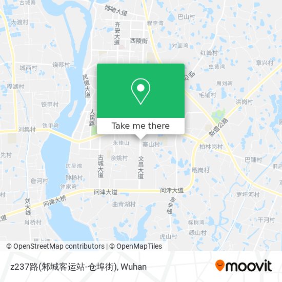 z237路(邾城客运站-仓埠街) map