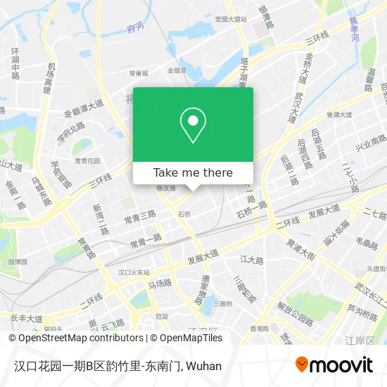 汉口花园一期B区韵竹里-东南门 map