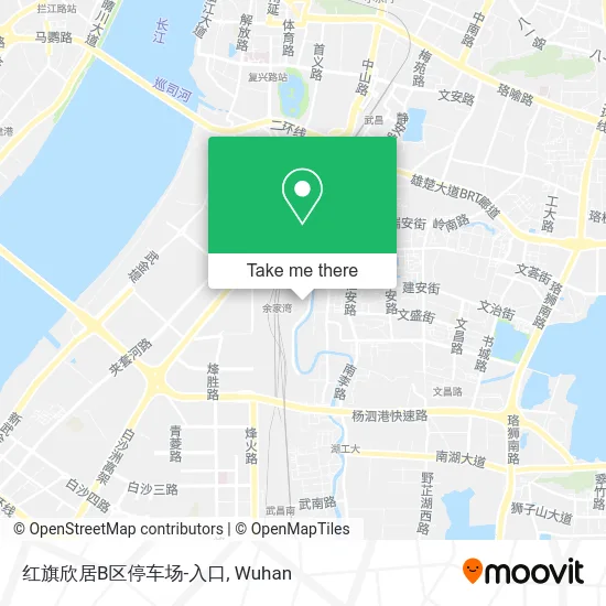 红旗欣居B区停车场-入口 map