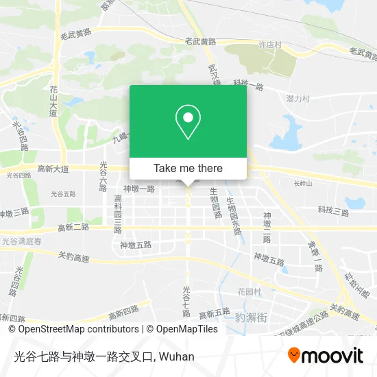 光谷七路与神墩一路交叉口 map