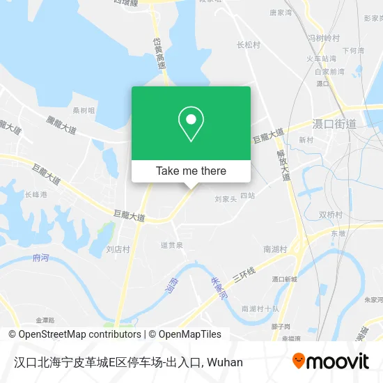 汉口北海宁皮革城E区停车场-出入口 map