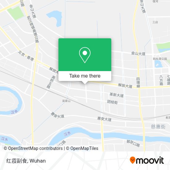 红霞副食 map