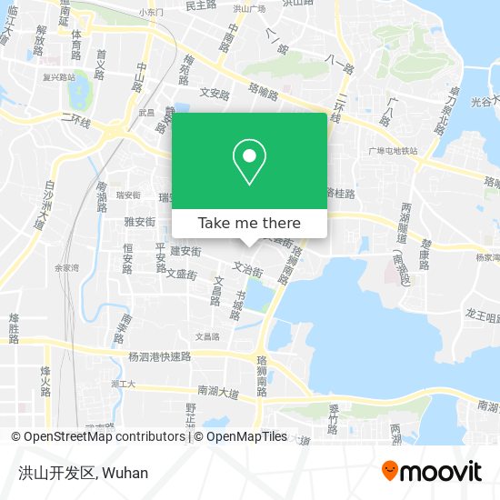 洪山开发区 map