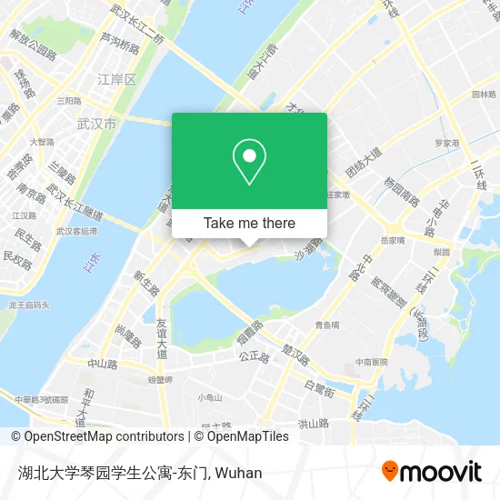 湖北大学琴园学生公寓-东门 map