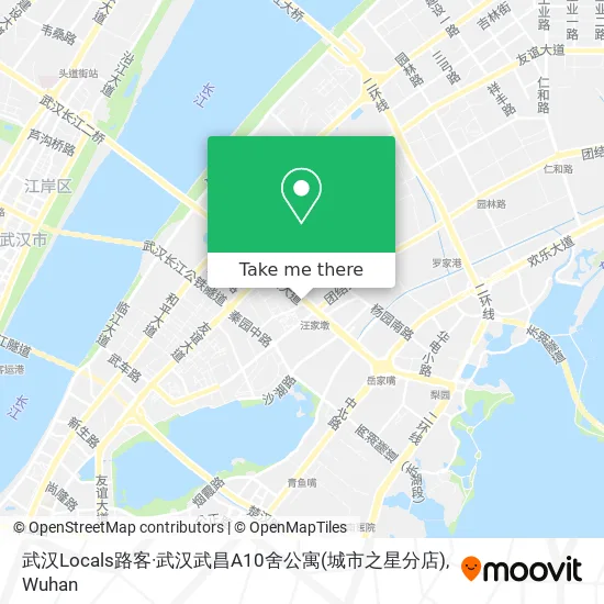 武汉Locals路客·武汉武昌A10舍公寓(城市之星分店) map
