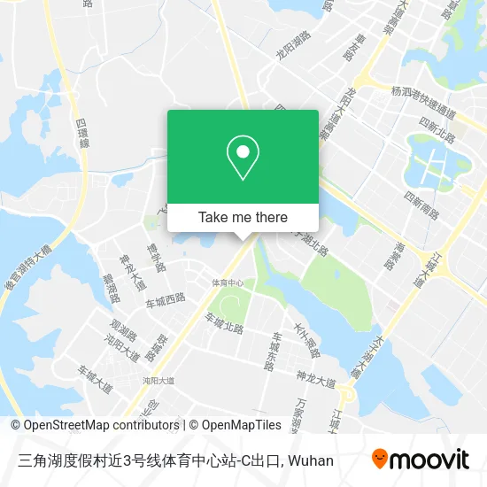 三角湖度假村近3号线体育中心站-C出口 map