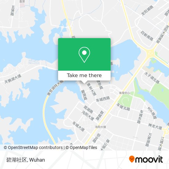 碧湖社区 map