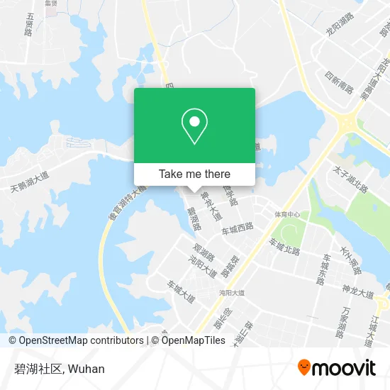 碧湖社区 map