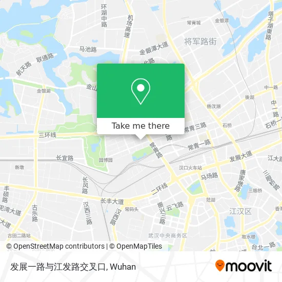 发展一路与江发路交叉口 map