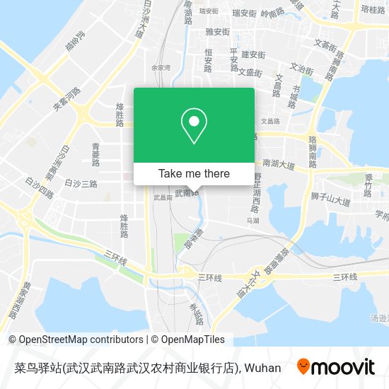 菜鸟驿站(武汉武南路武汉农村商业银行店) map