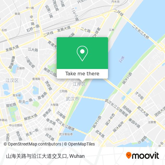 山海关路与沿江大道交叉口 map