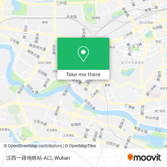 汉西一路地铁站-A口 map