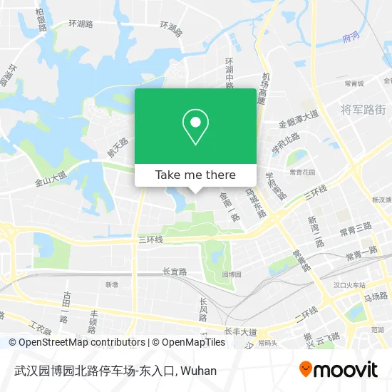 武汉园博园北路停车场-东入口 map
