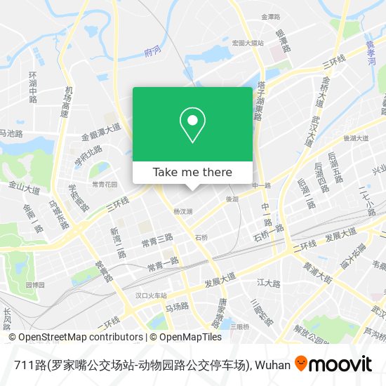 711路(罗家嘴公交场站-动物园路公交停车场) map