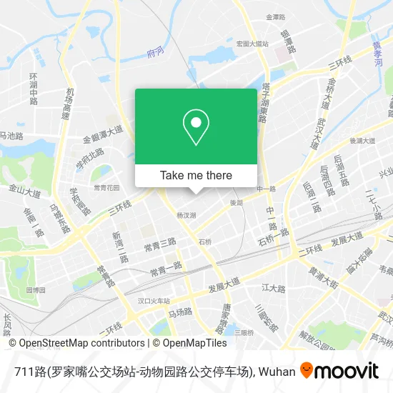 711路(罗家嘴公交场站-动物园路公交停车场) map