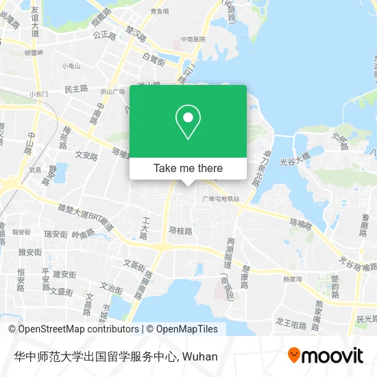 华中师范大学出国留学服务中心 map