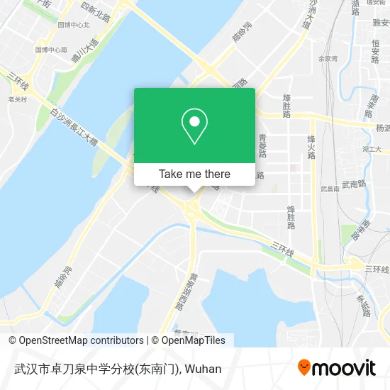 武汉市卓刀泉中学分校(东南门) map