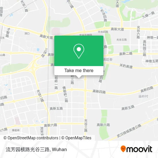 流芳园横路光谷三路 map