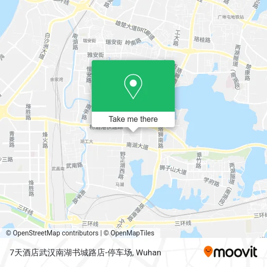 7天酒店武汉南湖书城路店-停车场 map
