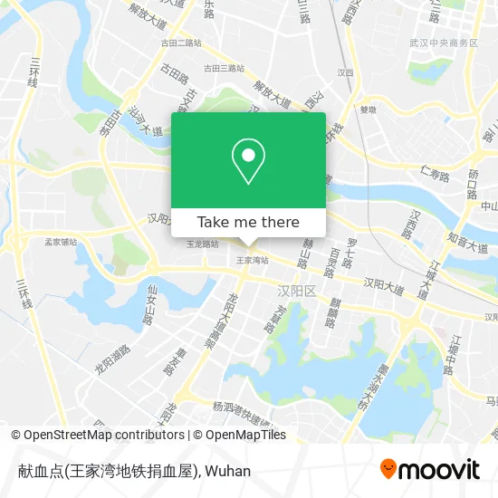 献血点(王家湾地铁捐血屋) map