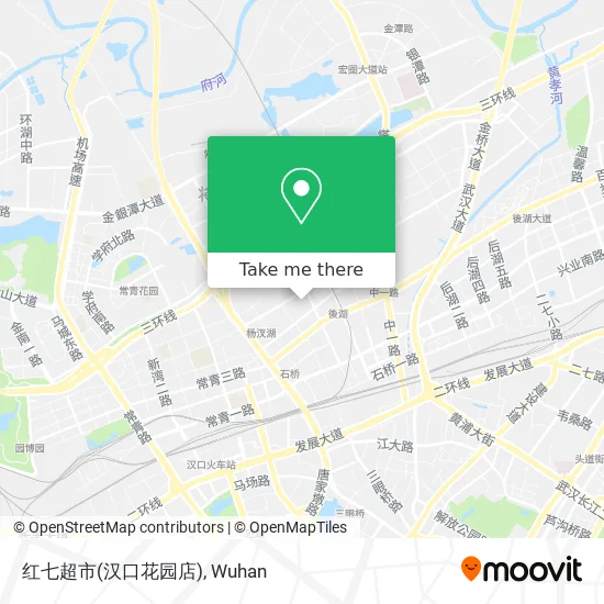 红七超市(汉口花园店) map