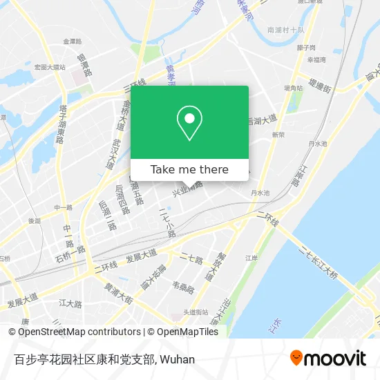 百步亭花园社区康和党支部 map
