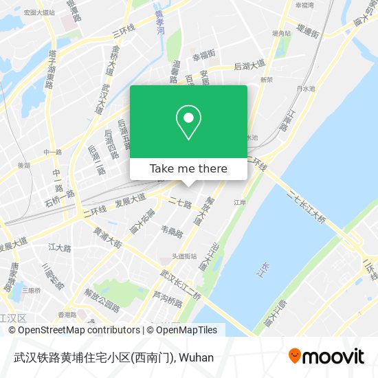 武汉铁路黄埔住宅小区(西南门) map