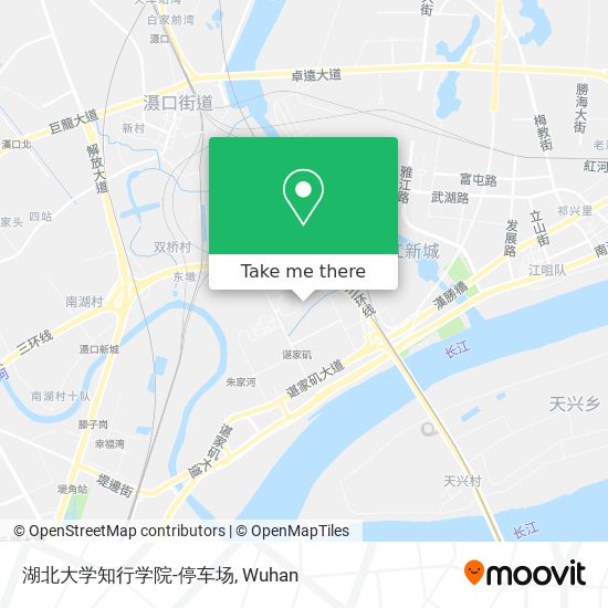 湖北大学知行学院-停车场 map