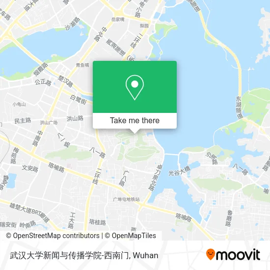 武汉大学新闻与传播学院-西南门 map