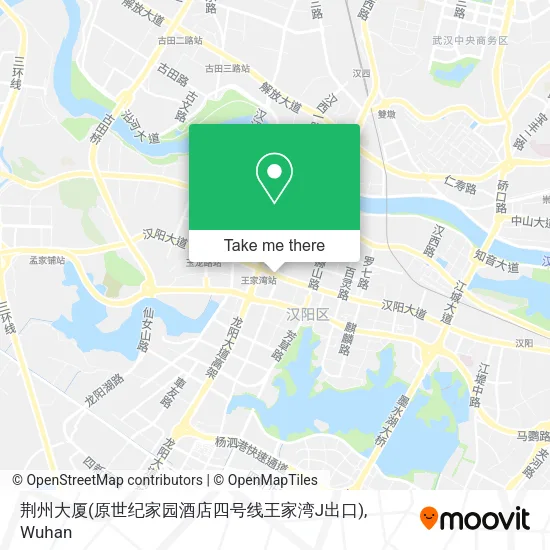 荆州大厦(原世纪家园酒店四号线王家湾J出口) map