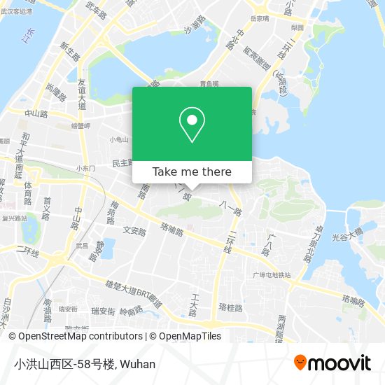 小洪山西区-58号楼 map